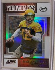 Aaron Rodgers Football Cards 2019 Panini Score Throwbacks Prices