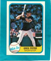 Greg Pryor #359 Baseball Cards 1981 Fleer Prices