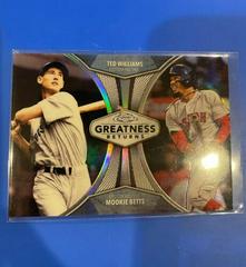 Ted Williams, Mookie Betts [Orange Refractor] Baseball Cards 2019 Topps Chrome Greatness Returns Prices