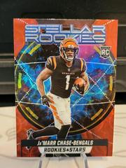 Ja'Marr Chase [Red Scope] #SR7 Football Cards 2021 Panini Rookies and Stars Stellar Prices