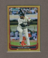 David Ortiz [Gold Refractor] Baseball Cards 2012 Bowman Chrome Prices