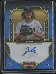 Joe Ryan [Sapphire] #RA-JRY Baseball Cards 2022 Topps Triple Threads Rookie Autographs Prices