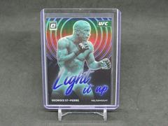 Georges St Pierre [Blue] #15 Ufc Cards 2023 Panini Donruss Optic UFC Light It Up Prices