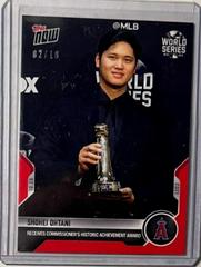 Shohei Ohtani [Red] #1010 Baseball Cards 2021 Topps Now Prices