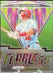 Paul Goldschmidt [Lime Green Prizm] Baseball Cards 2021 Panini Prizm Fearless Prices