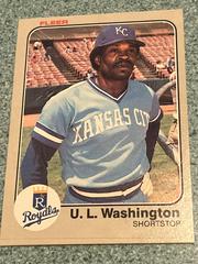 U. L. Washington #125 Baseball Cards 1983 Fleer Prices