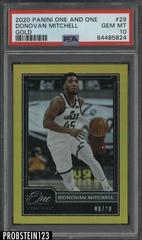 Donovan Mitchell [Gold] Basketball Cards 2020 Panini One and One Prices