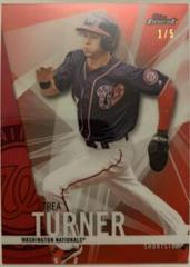 Trea Turner [Red Refractor] #7 Baseball Cards 2017 Topps Finest Prices