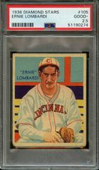 Ernie Lombardi #105 Baseball Cards 1936 Diamond Stars Prices