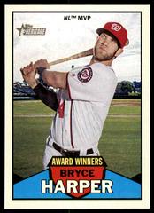 Bryce Harper Baseball Cards 2016 Topps Heritage Award Winners Prices