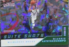 Giannis Antetokounmpo [Cracked Ice] Basketball Cards 2021 Panini Contenders Suite Shots Prices
