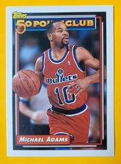 Michael Adams #206 Basketball Cards 1992 Topps Prices