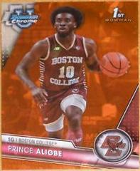 Prince Aligbe [Orange Sapphire] #13 Basketball Cards 2023 Bowman Chrome University Sapphire Prices