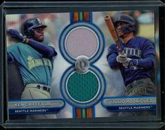 Julio Rodriguez / Ken Griffey Jr. [Blue Dual Player] #DR2-GR Baseball Cards 2024 Topps Tribute Dual Relic Prices