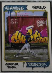 Christian Yelich [Artist Proof Silver Frame] Baseball Cards 2021 Topps Project 70 Prices