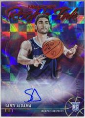 Santi Aldama [Red] #RI-SA Basketball Cards 2021 Panini Hoops Rookie Ink Autographs Prices