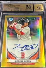 Mookie Betts [Chrome Gold Refractor] #MB Baseball Cards 2014 Bowman Prospect Autograph Prices