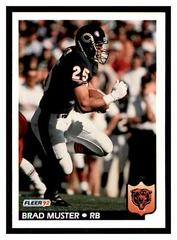 Brad Muster Football Cards 1992 Fleer Prices