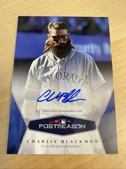Charlie Blackmon [Autograph] Baseball Cards 2018 Topps on Demand Postseason Prices