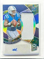 Anthony Richardson [Splatter Neon] #2 Football Cards 2023 Panini Spectra Radiant Rookie Patch Signature Prices