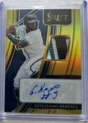 Guillermo Heredia [Gold] Baseball Cards 2022 Panini Select Signature Materials Prices