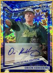 Orion Kerkering [Blue Signature] #152 Baseball Cards 2022 Panini Elite Extra Edition Prices