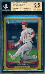 Mike Trout [Gold Refractor] #157 Baseball Cards 2012 Bowman Chrome Prices