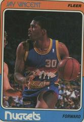 Jay Vincent #38 Basketball Cards 1988 Fleer Prices