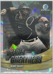 Henry Davis [Atomic] #SG-3 Baseball Cards 2022 Bowman Chrome Shades of Greatness Prices