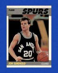 Jon Sundvold Basketball Cards 1987 Fleer Prices