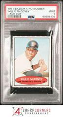 Willie McCovey [Hand Cut] Baseball Cards 1971 Bazooka No Number Prices