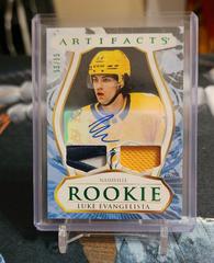 Luke Evangelista [Autograph Material Emerald] #195 Hockey Cards 2023 Upper Deck Artifacts Prices