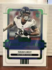 Isaiah Likely [Emerald] #ROY-ILI Football Cards 2022 Panini Contenders Rookie of the Year Prices