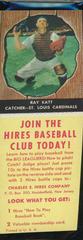 Ray Katt [With Tab] #57 Baseball Cards 1958 Hires Root Beer Prices