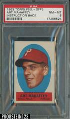 Art Mahaffey [Instruction Back] Baseball Cards 1963 Topps Peel Offs Prices