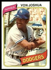 Von Joshua #209 Baseball Cards 1980 Topps Prices