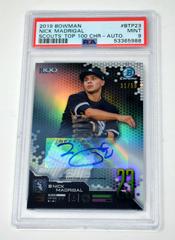 Nick Madrigal [Autograph] #BTP-23 Baseball Cards 2019 Bowman Chrome Scouts' Top 100 Prices