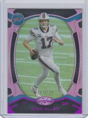 Josh Allen [Pink] #2 Football Cards 2021 Panini Certified Prices