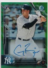 Greg Bird [Green Refractor] #CRA-GB Baseball Cards 2016 Bowman Chrome Rookie Autographs Prices