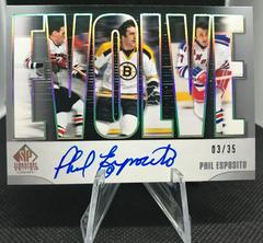 Phil Esposito [Silver Spectrum Autograph ] #E-14 Hockey Cards 2020 SP Signature Edition Legends Evolve Prices