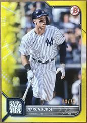 Aaron Judge [Yellow] #2 Baseball Cards 2022 Bowman Prices