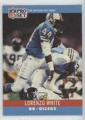 Lorenzo White #125 Football Cards 1990 Pro Set FACT Cincinnati Prices
