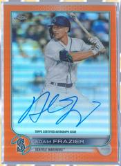 Adam Frazier [Orange] #CVA-AF Baseball Cards 2022 Topps Chrome Veteran Autographs Prices