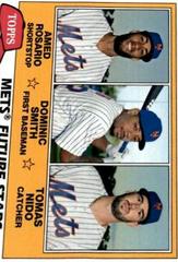 Dominic Smith, Tomas Nido, Amed Rosario Baseball Cards 2018 Topps Archives 1981 Future Stars Trios Prices