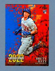 Brett Baty [Blue] #22GH-3 Baseball Cards 2023 Topps 2022 Greatest Hits Prices