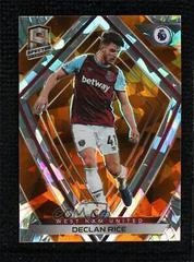 Declan Rice [Orange Ice] Soccer Cards 2020 Panini Chronicles Spectra Premier League Prices