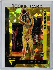 LaMelo Ball [Gold Cracked Ice] Basketball Cards 2020 Panini Flux Prices