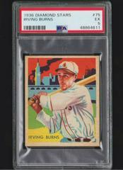 Irving Burns Baseball Cards 1936 Diamond Stars Prices