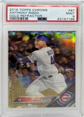 Anthony Rizzo [Gold Refractor] Baseball Cards 2016 Topps Chrome Prices