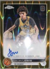 Jalen Lewis [Gold Wave] #CA-JL1 Basketball Cards 2022 Topps Chrome OTE Overtime Elite Autographs Prices